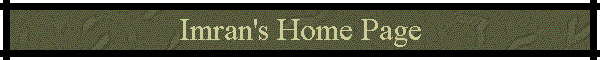 Imran's Home Page